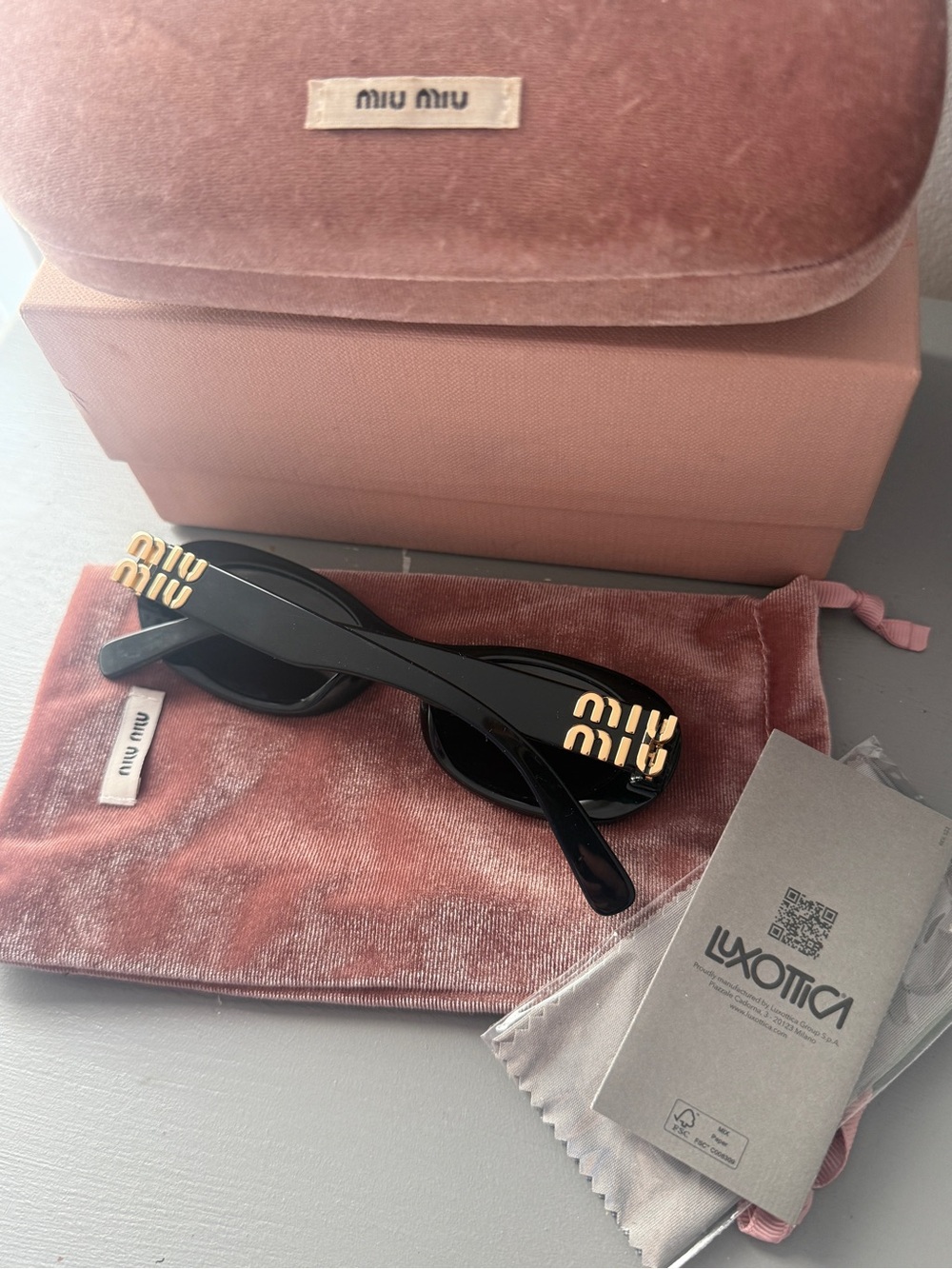 Miu Miu Sunglasses Black MU 06ZS